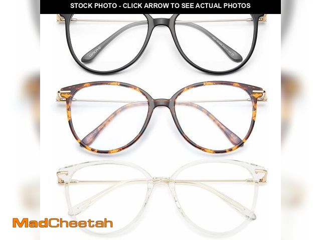 Lot 74-14267448 - Gaoye Blue Light Blocking Glasses - Trending Round TR90 Frames, Metal Arms, UV400 Protection - Match...