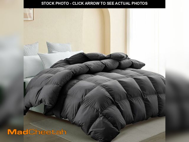 Lot 74-13584223 - SNOWMAN Premium Down Comforter King Size, Luxurious All Season Duvet Insert with Cotton Blended Fabr...