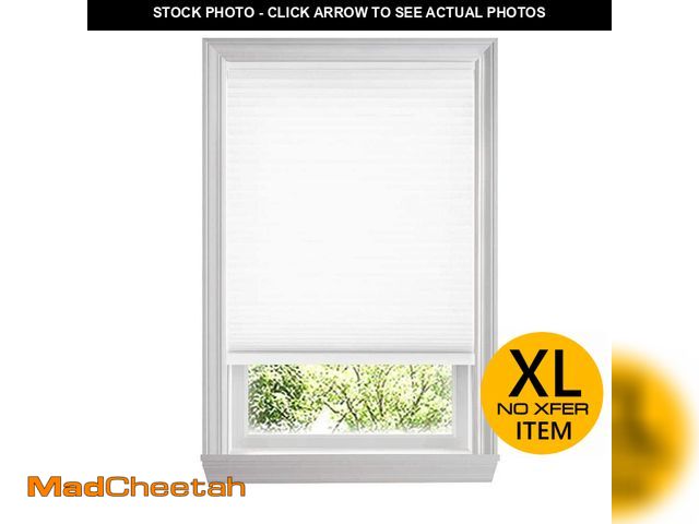 Lot 74-12773081 - Home Decorators Collection Snow Drift Cordless Light Filtering Cellular Shades for Windows - 62.25 i...