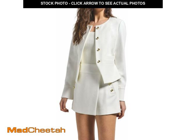 Lot 74-13659944 - Derek Lam 10 Crosby Women's Elizabeth Jacket, Soft White, 12 - UNUSED