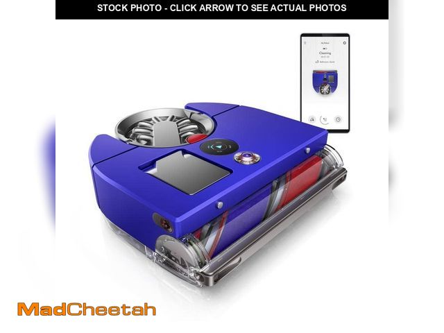 Lot 74-12425216 - Dyson 360-Volt is Nav 12.6 in. Robotic Vacuum with Smart Navigation in Blue - USED