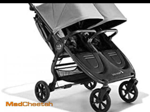 Lot 74-12167104 - Baby Jogger City Mini GT2 All-Terrain Double Stroller with Forever Air Rubber Tires and All-Wheel Su...