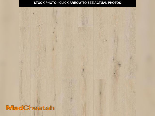 Lot 74-12300093 - (PALLET OF 57 BOXES) King's Cottage Oak 12mm T x 7.56 in. W Waterproof Laminate Wood Flooring  909.1...