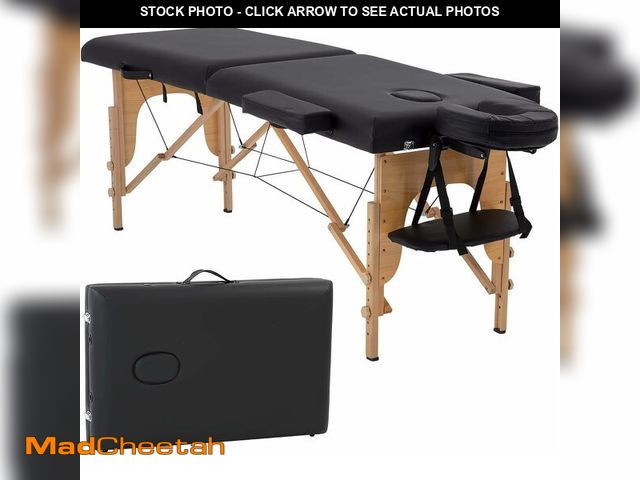 Lot 74-13844385 - BestMassage Massage Bed Portable Massage Table 2 Folding Lash Bed Height Adjustable 24 Inch Wide Spa...