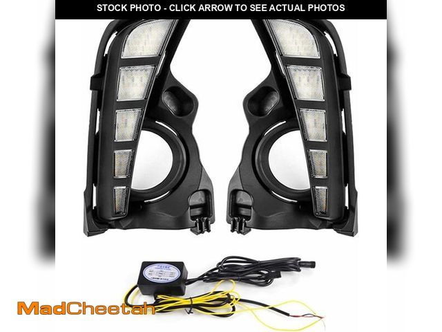 Lot 74-12668669 - VGETTING Daytime Running Light For Toyota Highlander 2017 2018 2019 LED Fog Lam[s With Dynamic Turn ...