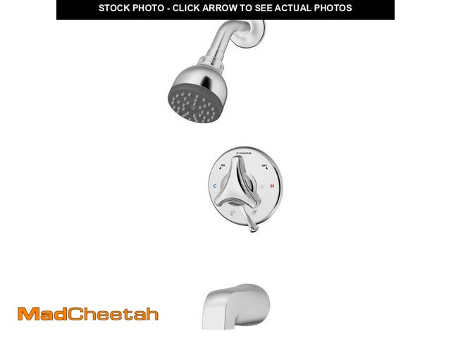 Lot 74-13799382 - Symmons Origins Single Handle 1-Spray Tub and Shower Faucet 1.75 GPM with EasyService Stops in. Chro...