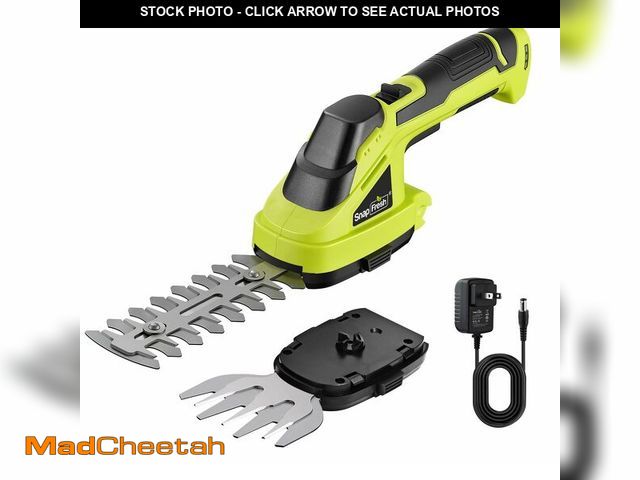 Lot 74-14153038 - SnapFresh Cordless Grass Shear Bush Trimmer, 2 in 1 Handheld Hedge Trimmer, 7.2V Electric Grass Trim...