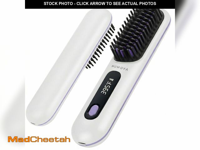Lot 74-14211925 - NUMOYA Go Brush Pro Portable Cordless Hair Straightener Brushs for Travel, with 30s Fast Heat, 3 Tem...