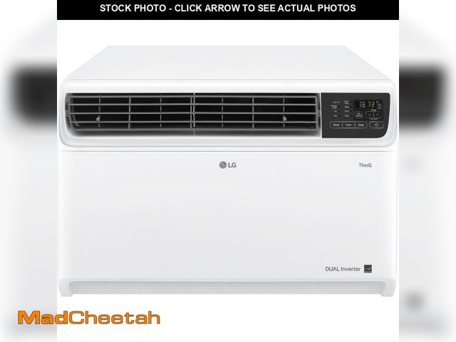 Lot 74-12514444 - LG 18,000 BTU 230-Volt 1000 Sq ft New Window Air Conditioner with Wi-Fi, White, LW1822IVSM - USED