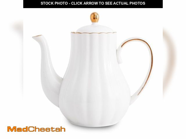 Lot 74-14264214 - Agyiuns Tea Pot, Porcelain Teapot 37ozÃ¯Â¼Åtea pots for tea partyÃ¯Â¼ÅTea Infuser Pots for Bloomin...