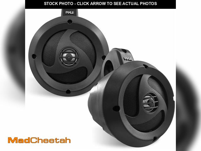 Lot 74-14590898 - 2-Way Waterproof Bluetooth Off-Road Speakers - 4 inch 900W Active Passive Marine Grade Wakeboard Tow...