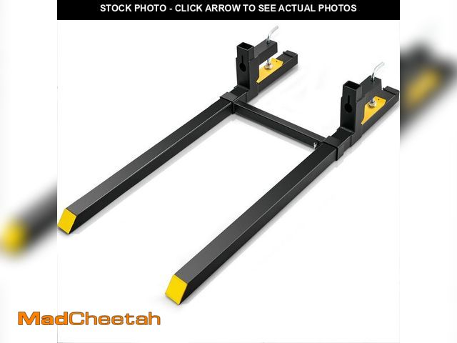Lot 74-12785024 - VEVOR Pallet Forks, 2000 lbs Clamp on Pallet Forks, 60" Total Length Heavy Duty Pallet Forks with Ad...