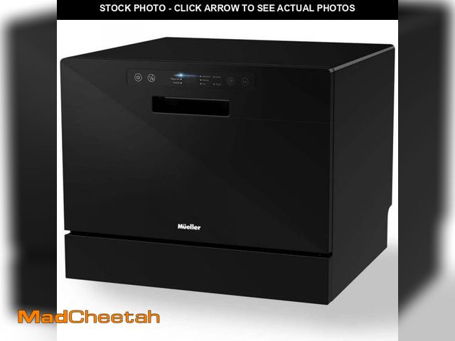 Lot 74-12147012 - MUELLER 21 in. Professional Digital Portable Countertop Dishwasher with 6 Place Settings in Black - ...