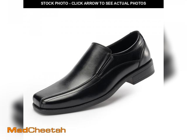 Lot 74-11847947 - Cusolemore Mens Loafers Slip on Formal Dress Shoes, Microfiber Lined, Square Toe for Work and Casual...