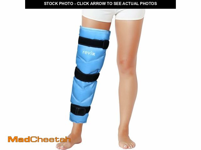 Lot 74-14152307 - REVIX Full Leg Ice Pack Wrap Around Entire Leg, Reusable Gel Cold Wrap for Hip, Thigh and Knee, Soft...