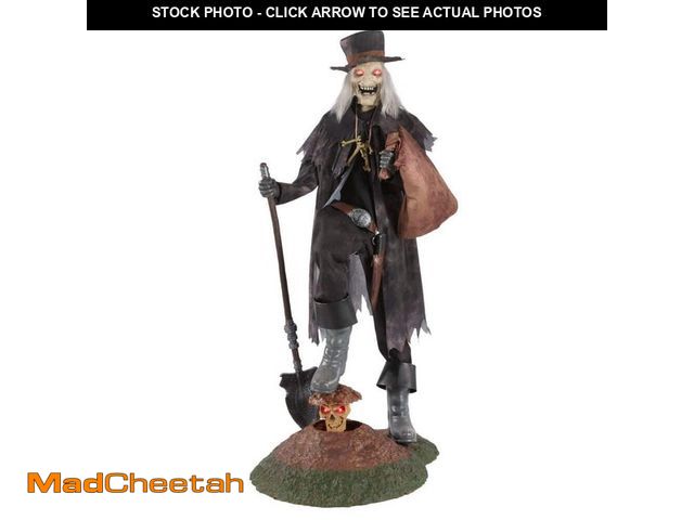 Lot 74-12835879 - *DIRTY/SCRATCHED* Home Accents Holiday 6.5 Ft. Grave &amp; Bones Animated LED Grave Robber *DIRTY/SC...