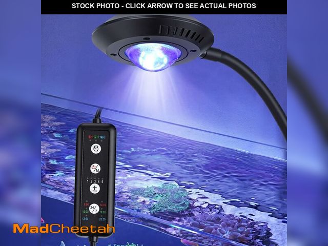Lot 74-14209765 - hygger 20W Nano Saltwater Light for 5-15 Gallon Tanks, Dimmable Reef LED with 24/7 Auto Cycle, 3 Mod...