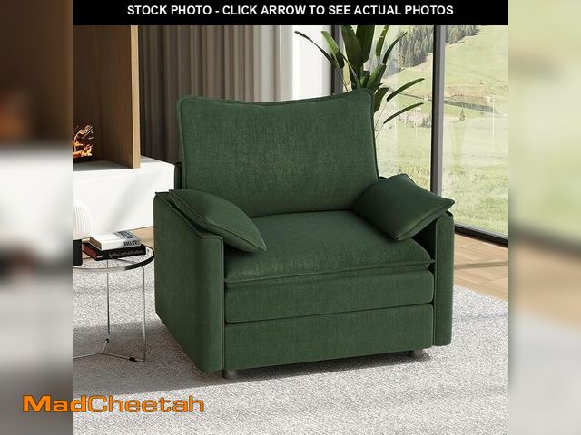 Lot 74-13073594 - Vesgantti 40" Single Seat Sofa, Comfy Cloud Couch Deep Seat Upholstered Couch Chenille Modern Sofa, ...
