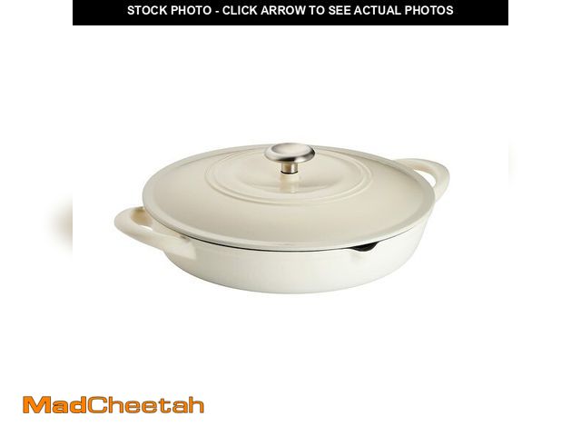 Lot 74-12886403 - Tramontina Covered Casserole 12in (Latte), 80131/308DS - UNUSED