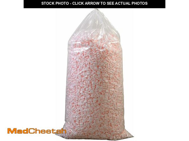 Lot 74-12664090 - Aviditi 7NUTSAS Anti-Static Loose Fill Packing Peanuts, 7 Cubic Feet, Pink - UNUSED