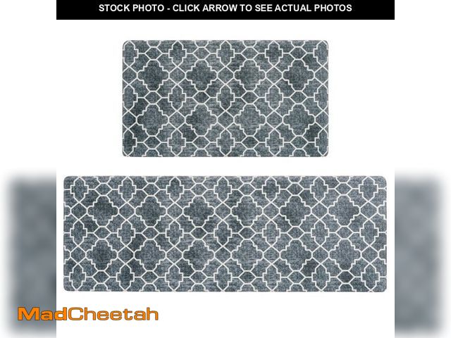 Lot 74-12712041 - FRESHMINT Kitchen Mat Set of 2, Anti-Fatigue Cushioned Kitchen Mats for Floor, Waterproof Non Slip C...