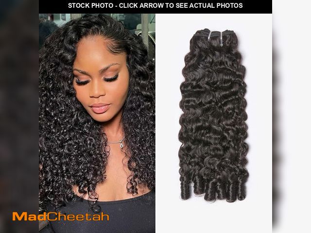 Lot 74-14154796 - WEQUEEN Burmse Curly Bundles Human Hair 16A Brazilian Virgin Hair 24 Inch Spiral End Quick Water Wav...