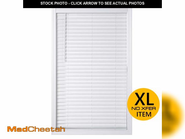 Lot 74-12885004 - Better Homes &amp; Gardens 2" Cordless Faux Wood Horizontal Blinds, White, 71" W x 64" L - UNUSED
