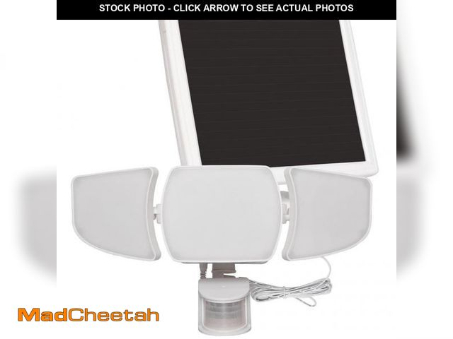 Lot 74-12422564 - Westinghouse 2000 Lumen Solar Motion Activated Triple Head Security Light White - UNUSED