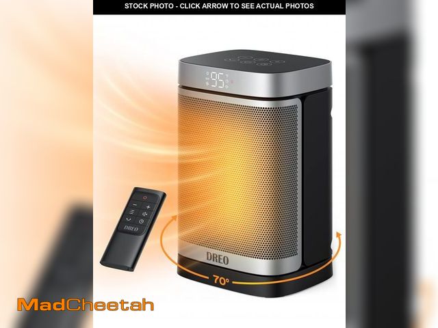 Lot 74-12373313 - Dreo Space Heater, 1500W Portable Electric Heaters for Indoor Use, PTC Ceramic Heater for Office wit...