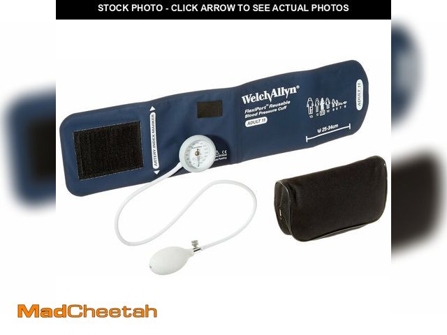 Lot 74-13330580 - Welch Allyn DS44-11C Gauge with Durable One Piece Cuff and Case, Adult - UNUSED