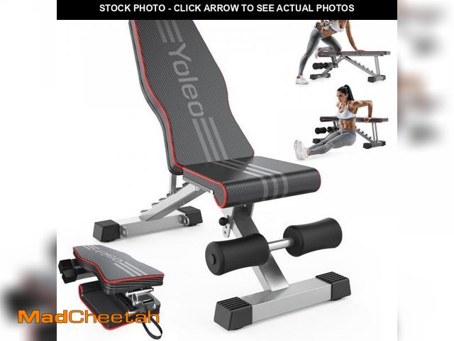 Lot 74-12140625 - Yoleo Adjustable Weight Bench for Full Body Workout; Foldable Bench Press Bench of Home Gym Strength...