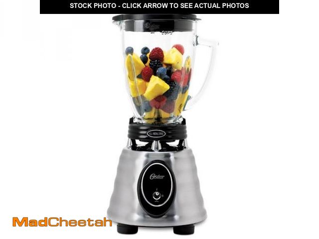Lot 74-11722028 - Oster Classic Series Heritage Blender with 6-Cup Glass Jar Stainless Steel - UNUSED