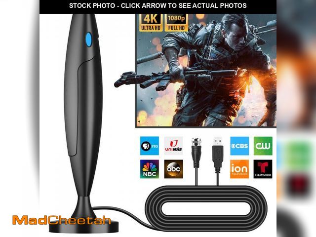 Lot 74-11558050 - TV Antenna Indoor,Antenna for Smart TV for Long Range Reception and All Smart/Old TVs, HD Digital An...