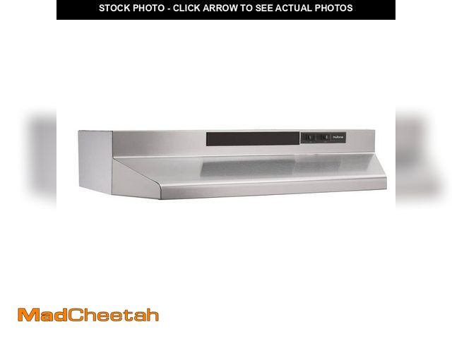 Lot 74-12690811 - *DENTED* Broan-NuTone RL6200 Series 30 in. Ductless Under Cabinet Range Hood with Light in Stainless...
