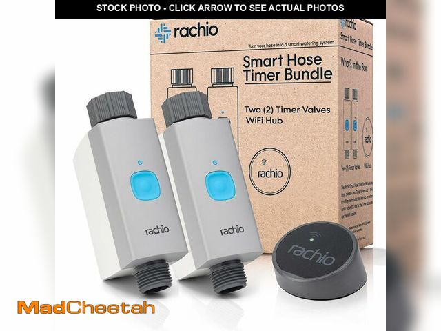 Lot 74-14152085 - Rachio Smart Hose Timer (2 Valves + 1 WiFi Hub) Ã¢â¬â App-Controlled Outdoor Faucet Timer, Quick ...