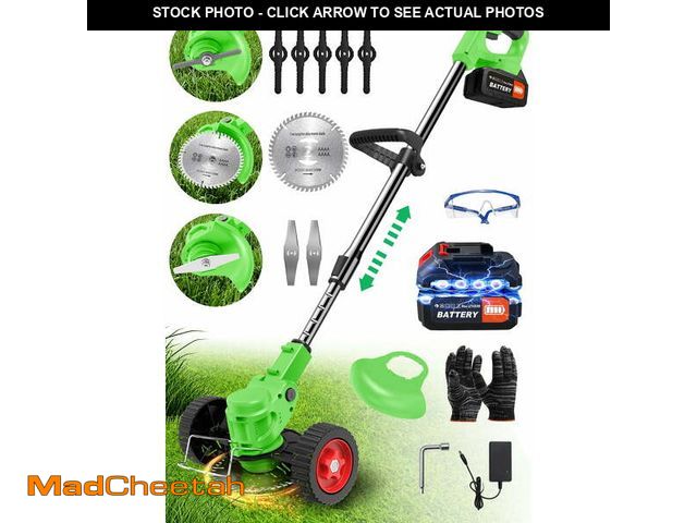 Lot 74-12832404 - TNTANTS Weed Wacker Cordless, 3-in-1 Lightweight Electric String Trimmer with 3 Types of Blades, Whe...