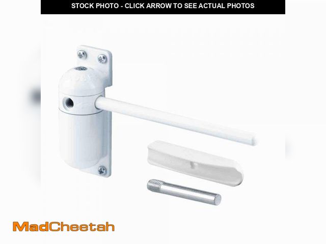 Lot 74-12150313 - 58 Pound ,Diecast, White, Spring Door Closer Single Pack - UNUSED