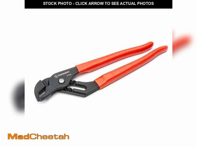 Lot 74-12552632 - Crescent 12 in. V- Jaw Black Oxide Tongue and Groove Pliers with Dipped Grips - UNUSED