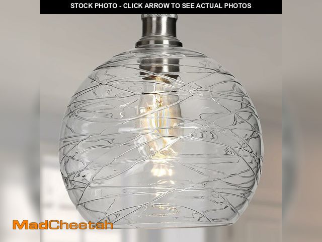 Lot 74-13710903 - YongMing CL Glass Pendant Light Stripe Seeded 9.85Ã¢â¬Ã¢â¬ Modern Ceiling Pendant Lighting Sea Swe...