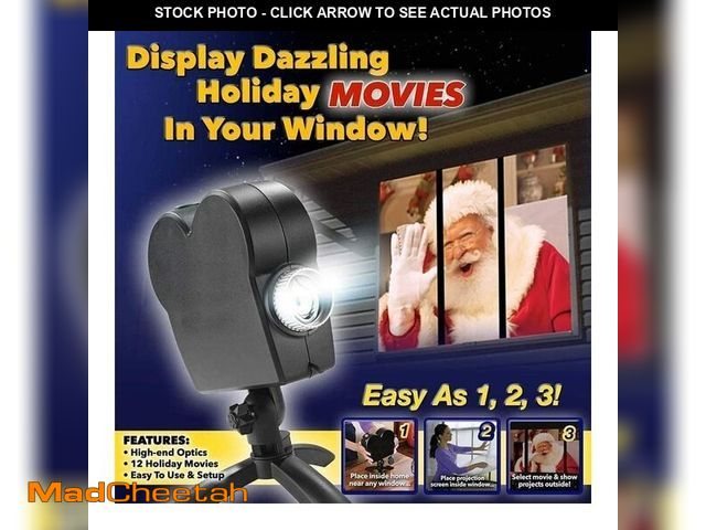 Lot 74-13054304 - UOOD Christmas Halloween Window Projector Light,12 Movies Festival LED Projection Decoration Spotlig...