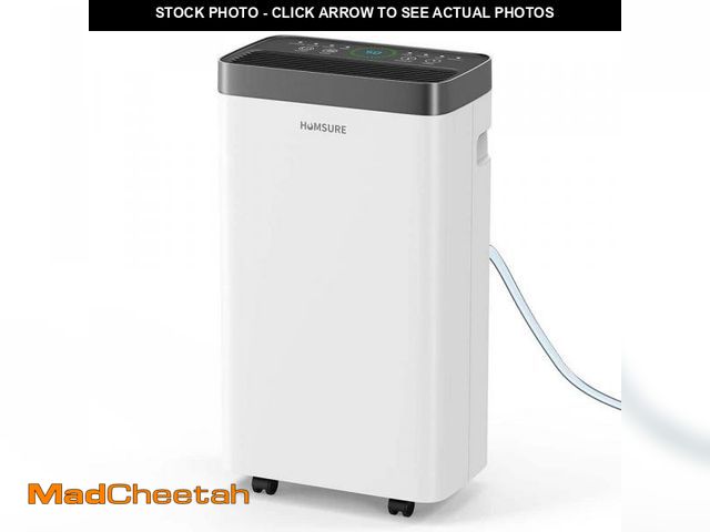 Lot 74-12424668 - Edendirect 21 pt. 2,000 sq. ft. Dehumidifier in. White with Drain Hose and Bucket, Auto Defrost, Sle...