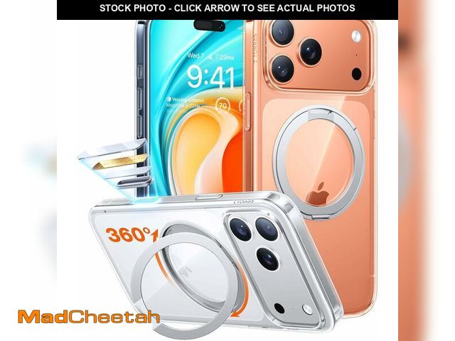 Lot 74-12978860 - TORRAS Upgraded 360 Rotatable Magnetic Stand for iPhone 17 Pro Max Case, Fit for MagSafe with Ring, ...