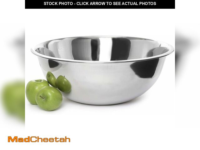 Lot 74-12544497 - Ybmhome Deep Stainless Steel Mixing Bowl for Sourdough - 20-Quart Large Durable Nesting Metal Bowls ...