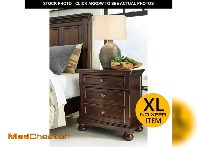 Lot 74-12774433 - Signature DESIGN BY ASHLEY Porter Brown 2-Drawers 28.75 in. W Nightstand - UNUSED
