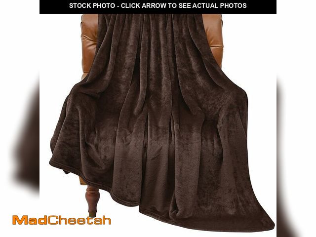 Lot 74-13622455 - BEDELITE Fleece Blanket Brown Throw Blankets for Couch &amp; Bed, Luxury Plush Cozy Fuzzy Blanket 50...