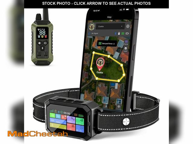 Lot 74-14426769 - GPS Wireless Dog Collar Fence System - No Monthly Fee App Control, Custom Polygon Boundary &amp; Rem...