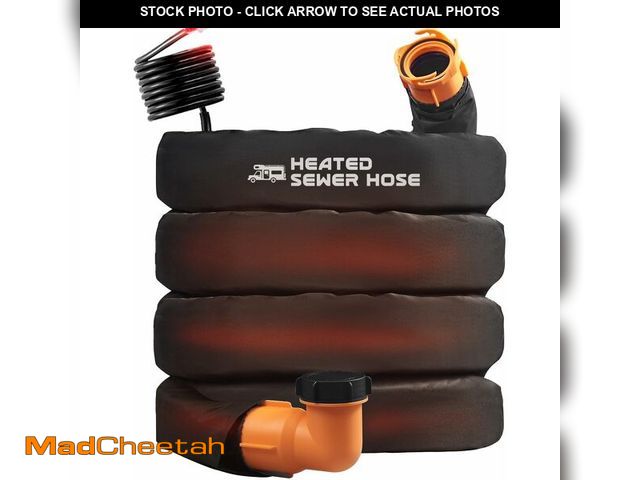 Lot 74-13584173 - REHOSEUP 20FT Heated Sewer Hose Kit, Black RV Accessory (20FT Hose with Sleeve) - UNUSED