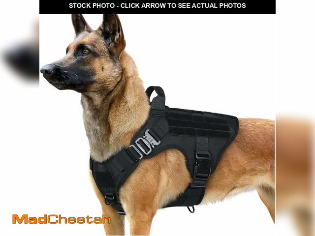 Lot 74-12705084 - rabbitgoo Tactical Dog Harness for Large, Heavy Duty Pet Harness with Handle, No-Pull Service Vest L...