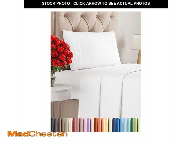 Lot 74-12718189 - Twin Size 3 Piece Sheet Set - Comfy Breathable &amp; Cooling Bed Sheets Set - Hotel Luxury Bedding f...
