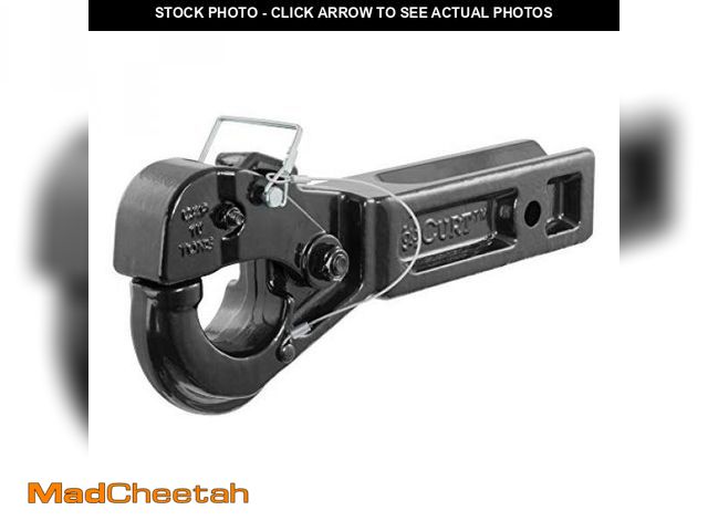 Lot 74-12352590 - CURT 48010 Pintle Hook Hitch for 2-1/2-Inch Receiver, 20,000 lbs, Fits 2-1/2-In Lunette Ring - UNUSE...